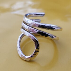 Cobra Snake Ring Yoga Pose Ring Statement Ring Handmade Ring image 8