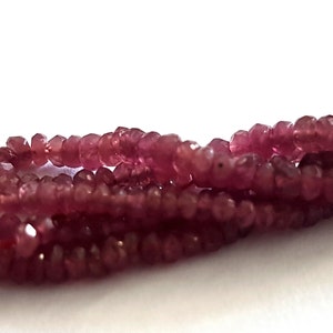 Red Ruby Bracelet Beaded Bracelet 14k Gold Clasp Birthstone Bracelet image 6