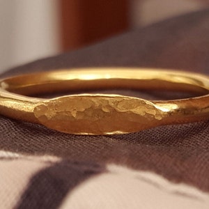 18k Gold Vermeil Signet Ring – Gold Plated Sterling Silver - Heavy Plating image 3