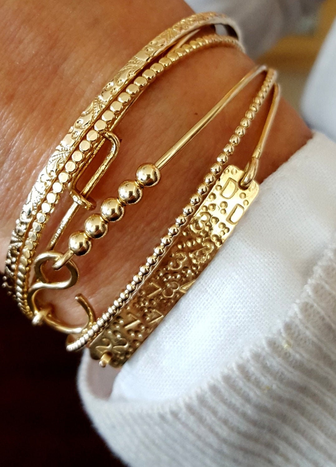 18 Chai bracelet - Good Luck Bracelet - Symbolic Bracelet - 14k Gold Filled Bracelet - Handmade Jewelry