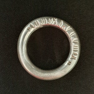 Silver Anniversary Ring - Custom Date Ring - Roman Ring - Wedding Ring