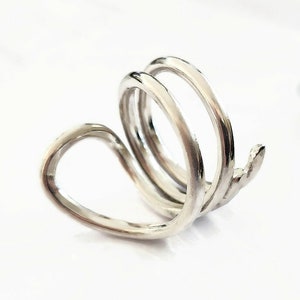 Cobra Snake Ring - Yoga Pose Ring - Statement Ring - Handmade Ring