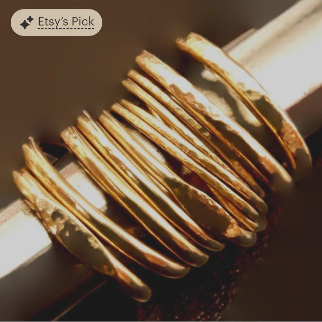 Mix & Match Stacking Rings in 14k Gold Filled  - Four Styles Choice