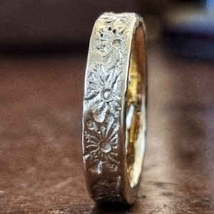 Dandelion Ring 14k Gold Ring Nature Inspired Ring Wedding Ring image 2