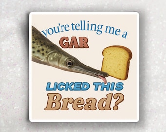 ガーリックブレッド大好き - 面白いおバカステッカー、ミーム防水ビニールデカール
