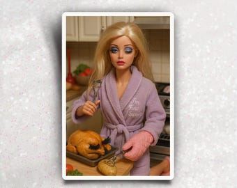 Ambien Barbie Sticker, Dark Humor sarcastic funny sticker, Funny Laptop Sticker, Water Bottle Sticker, Humor Decal,