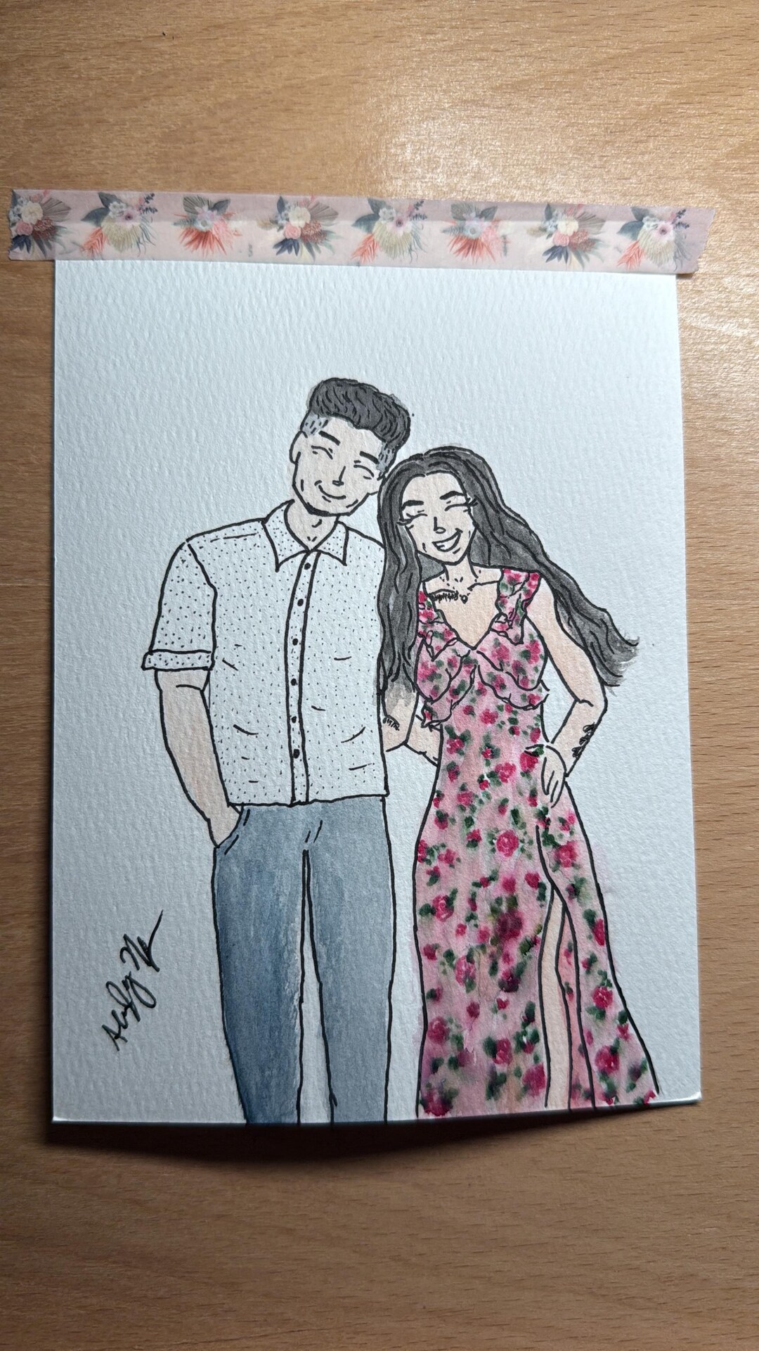 Custom Handpainted Watercolor Portrait - Etsy