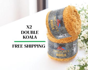 Himalaya Koala Yarn: Fluffy Chunky Polyester Yarn