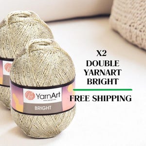 Yarnart Bright Yarn, Glittery Yarn, Sparkly Yarn, Accessories Yarn, Blouse Yarn, Metallic Yarn, Crochet Yarn, Lace Yarn, Dress Yarn