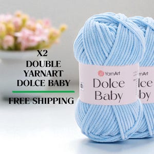 YarnArt Dolce Baby, Amigurumi Garn, Decken Garn Chenille Garn, Softy Baby Garn, Samt Garn, Plüsch Garn, 100% Micro Polyester Garn