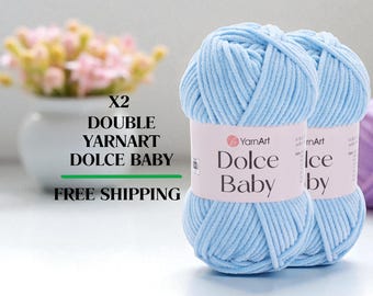 Chenille Amigurumi YarnArt Dolce Baby: Soft Plush Velvet Yarn
