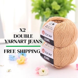Yarnart Jeans Amigurumi Yarn, Cotton Yarn, Crochet Yarn, Baby Yarns, DIY Baby Toys, Doll Yarn, Crochet Toys Animal, Cotton Yarn,