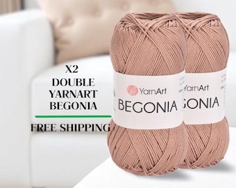 Yarnart Begonia Mercerized Cotton Yarn: Amigurumi, Crochet, Knitting