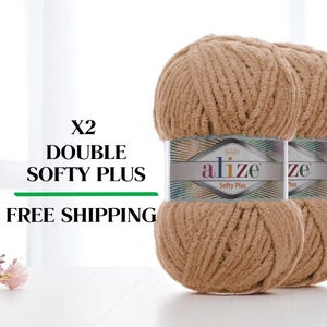 Alize Softy Plus Chenille Yarn: Ultra Soft Bulky Crochet Thread