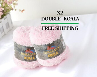 Chunky Himalaya Koala Yarn: Fluffy Polyester Amigurumi Yarn