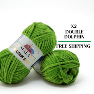 Fil pour bébé dauphin de l&#39;Himalaya, fil super volumineux, fil chenille, fil pour bébé, fil peluche, fil amigurumi, fil de velours, fil de velours épais,