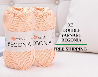 Yarnart Begonia Mercerized Cotton Yarn: Amigurumi, Crochet, Knitting