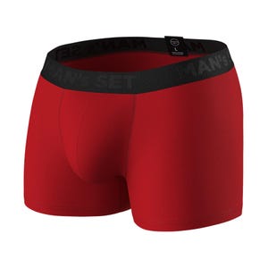 Herren Boxershorts aus roter Baumwolle: PowerStretch Anatomische Badehose