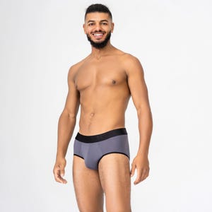 CoolCore Micromodal Brief | Graphite Men’s Underwear | Soft Breathable Pouch Briefs | Luxury Cotton Blend Briefs