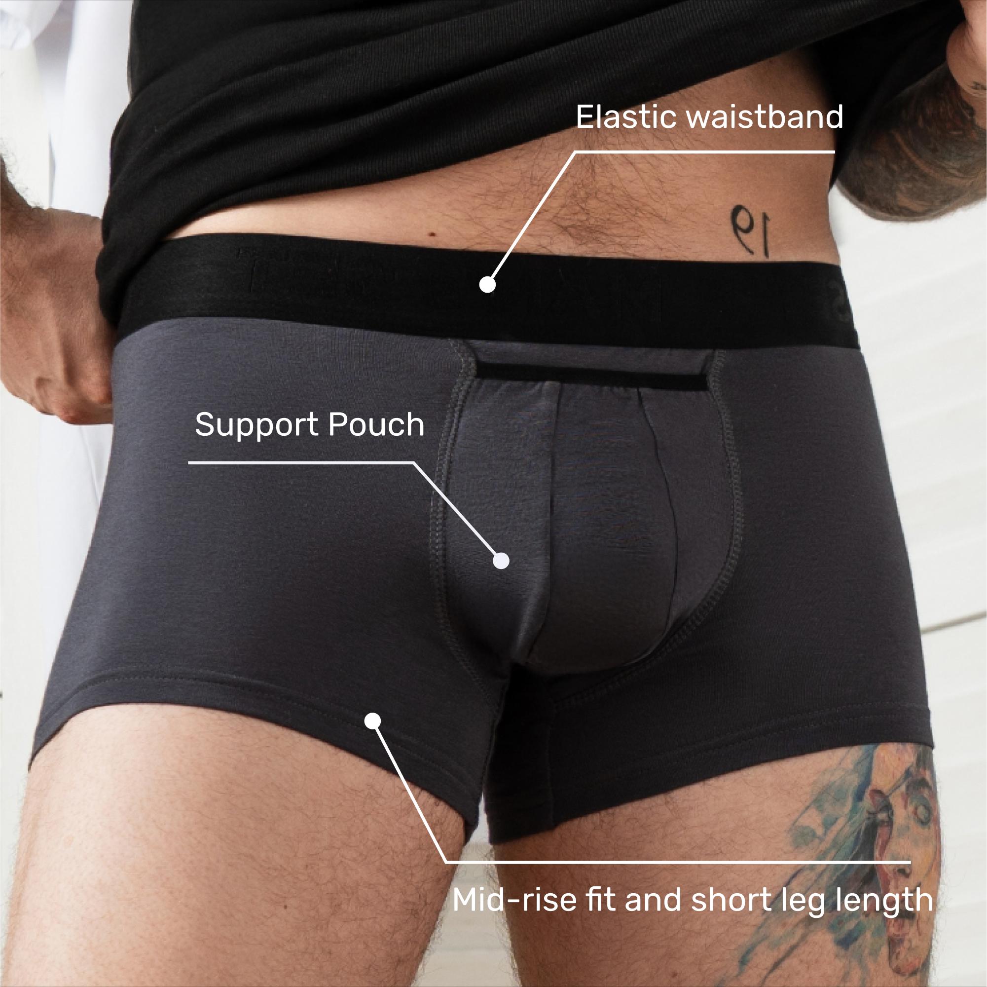 Uomo Morbido Modale Intimo Boxer Separato Scroto Marsupio Uomo Morbido Modale Intimo Boxer Separato Scroto Marsupio