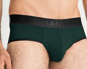 Herren Baumwolle Slip mit anatomischer Passform, PowerStretch Unterwäsche, weicher, atmungsaktiver Stoff, alltäglicher Komfort, Geschenk für Freund