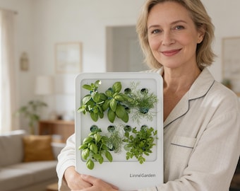 Smart Vertical Hydroponic Garden Wall Art, Indoor Planter Gift for Plant Lover Mom