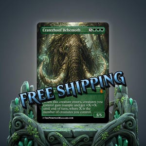 mtg final fantasy vaan Craterhoof Behemoth (Foil Etched) [Commander Masters]