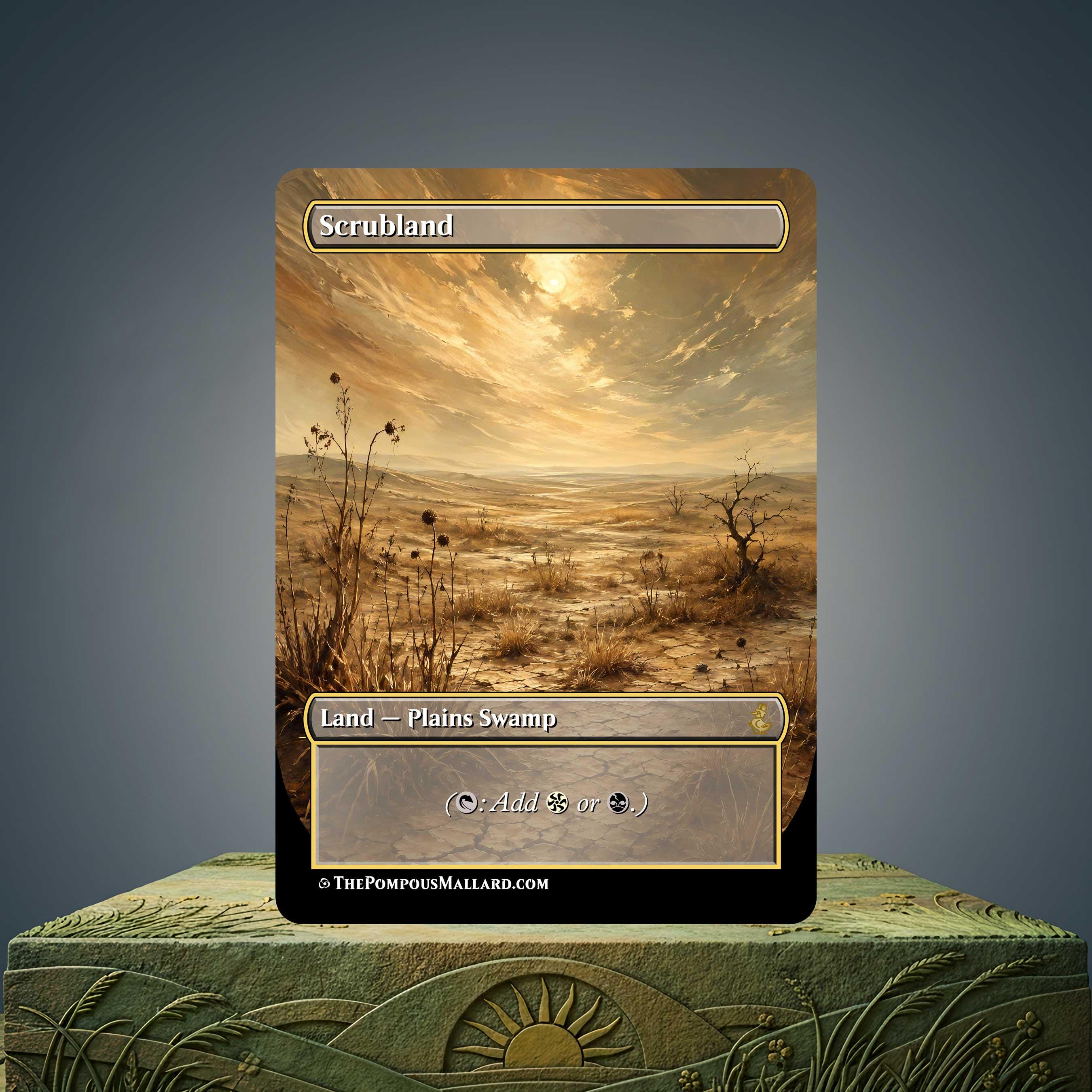 Tropical 　２ED１枚、Scrubland　２ED１枚 Mtg Scrubland - Etsy