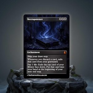 Mtg Necropotence Playmat - Etsy