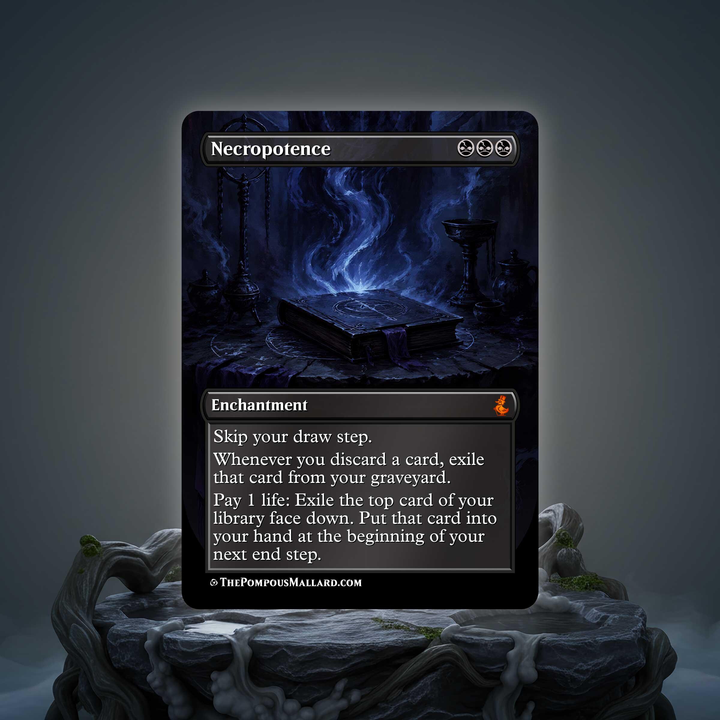 Mtg Necropotence Playmat - Etsy