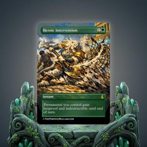 mtg cards like heroic intervention Proxy Liquid Luck Permanents you control gain hexproof and indestructible until end of turn Heroic Intervention (Card) | EDHREC