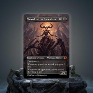 etsy mtg cards MTG Custom Magic Token Card Personalized Handmade Foil Parody Gift Unnoficial