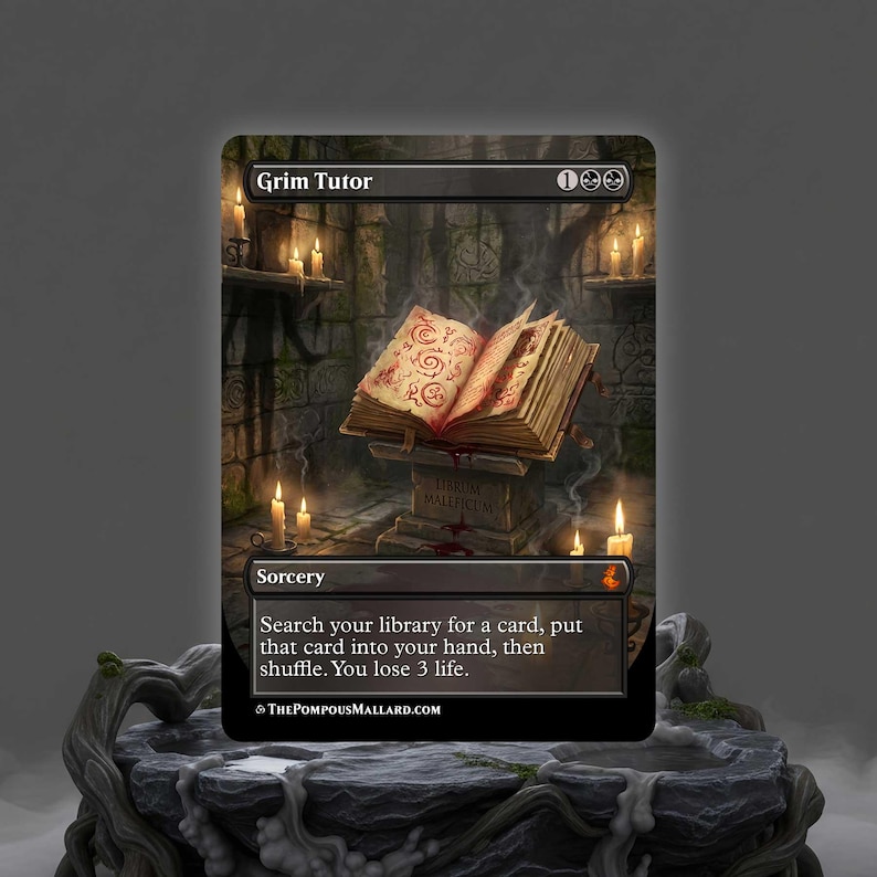 Grim Tutor Proxy | Custom Art MTG Proxies - Compatible With Magic: the ...