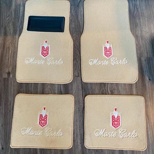 1970-88 シボレー モンテカルロ フロアマット ベージュ カーペット 4枚セット LS SS CL