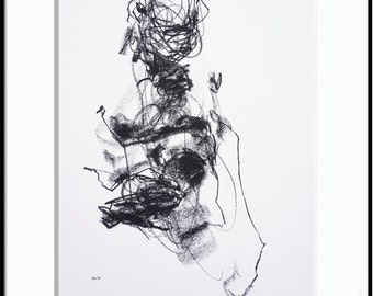 ドローイング 木炭画 Charcoal drawing 木炭ドローイング 木炭は消えやすいのですが