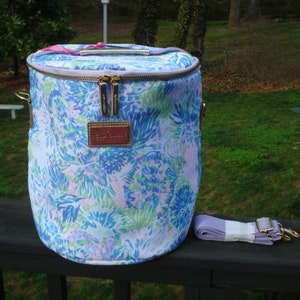 Lilly Pulitzer Cooler Bag tote insulated bag Great for the Beach or Pool. “Party” LP- Cotton Dobby, Makes a GREAT wedding gift. bild 1