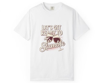 Let's Get Ready to Stumble T-shirt | Wine Glass Graphic Tee