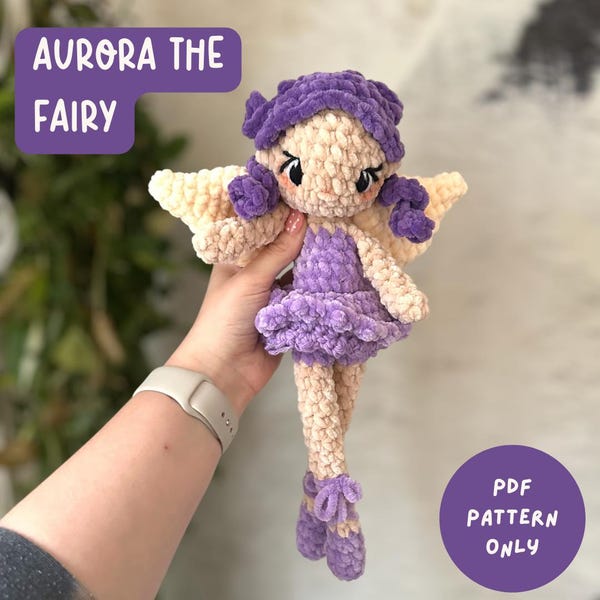 Low - Sew Whimsical Fairy Plush | Amigurumi Doll Pattern | Intermediate Level | Digital Download
