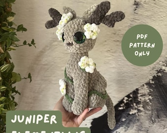 Fantasy Cat Crochet Pattern PDF | Juniper Forest Amigurumi Plush