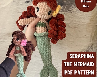Mermaid Crochet Pattern PDF | Seraphina Amigurumi Doll Tutorial