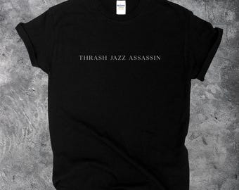 Camiseta Thrash Jazz Assassin, camiseta para entusiastas y oyentes de la música, camiseta para fans de Naked City