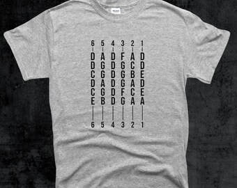 Guitar Player Alternate Tunings T-Shirt, Electric Guitarist Shirt, Acoustic Musician DADGAD Gift Tee