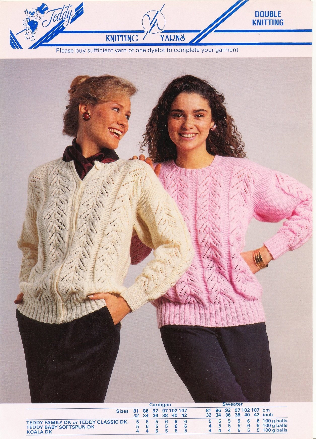 the original teddy knitting pattern