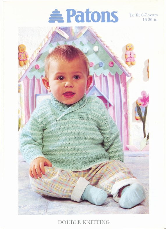Babys Textured Sweater Knitting Pattern 0-6month To 4-5 Years