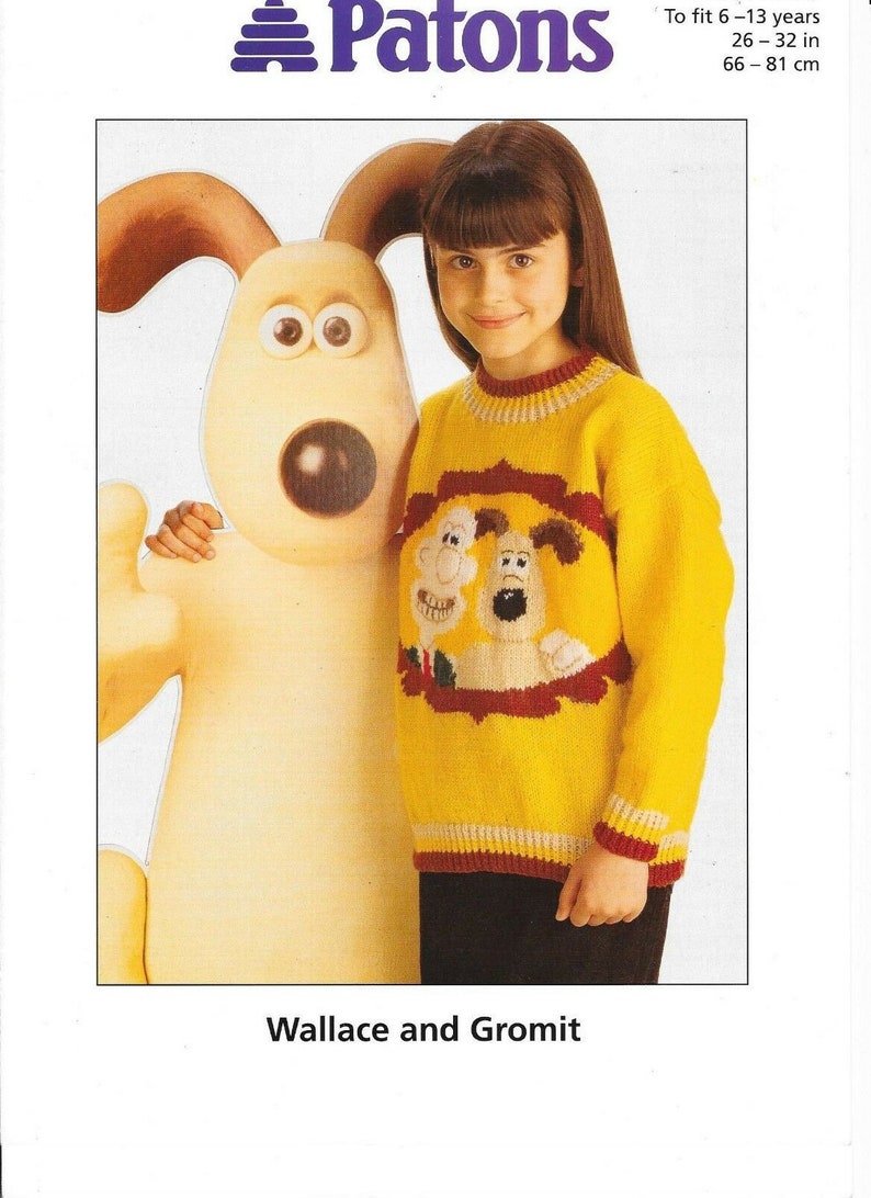 Wallace and Gromit Knitting Pattern Picture Sweater Etsy Australia