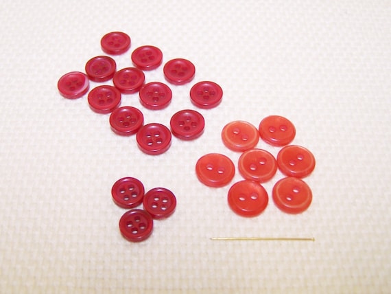 Target type buttons Red white and blue round 4 hole in size 11mm