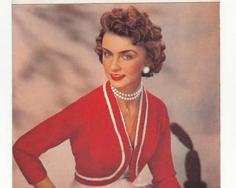 Lady's Bolero Jacket Knitting Pattern, Lavenda Double Knitting Pattern, Ladies Shrug Lavenda Original Knitting Pattern, Vintage Patterns