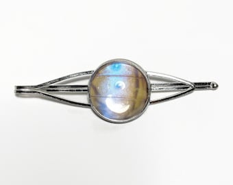 Blue barrette real butterfly wing jewelry gifts for her sulkowskyi morpho iridescent hair clip bobby pin