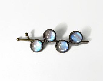 Handmade Blue Hair barrette Bobby Pin, iridescent hair clip, blue morpho, real butterfly wing jewelry, butterfly taxidermy jewelry