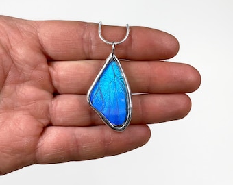 Butterfly Jewelry, Unique jewelry, butterfly Pendant, butterfly necklace, blue morpho butterfly, insect jewelry, real butterfly wing, gifts